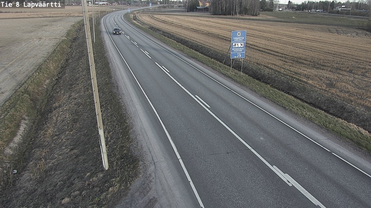 Weather Camera Image Väg 8 Kristinestad, Lappfjärd, Kristiinankaupunki, Pohjanmaa