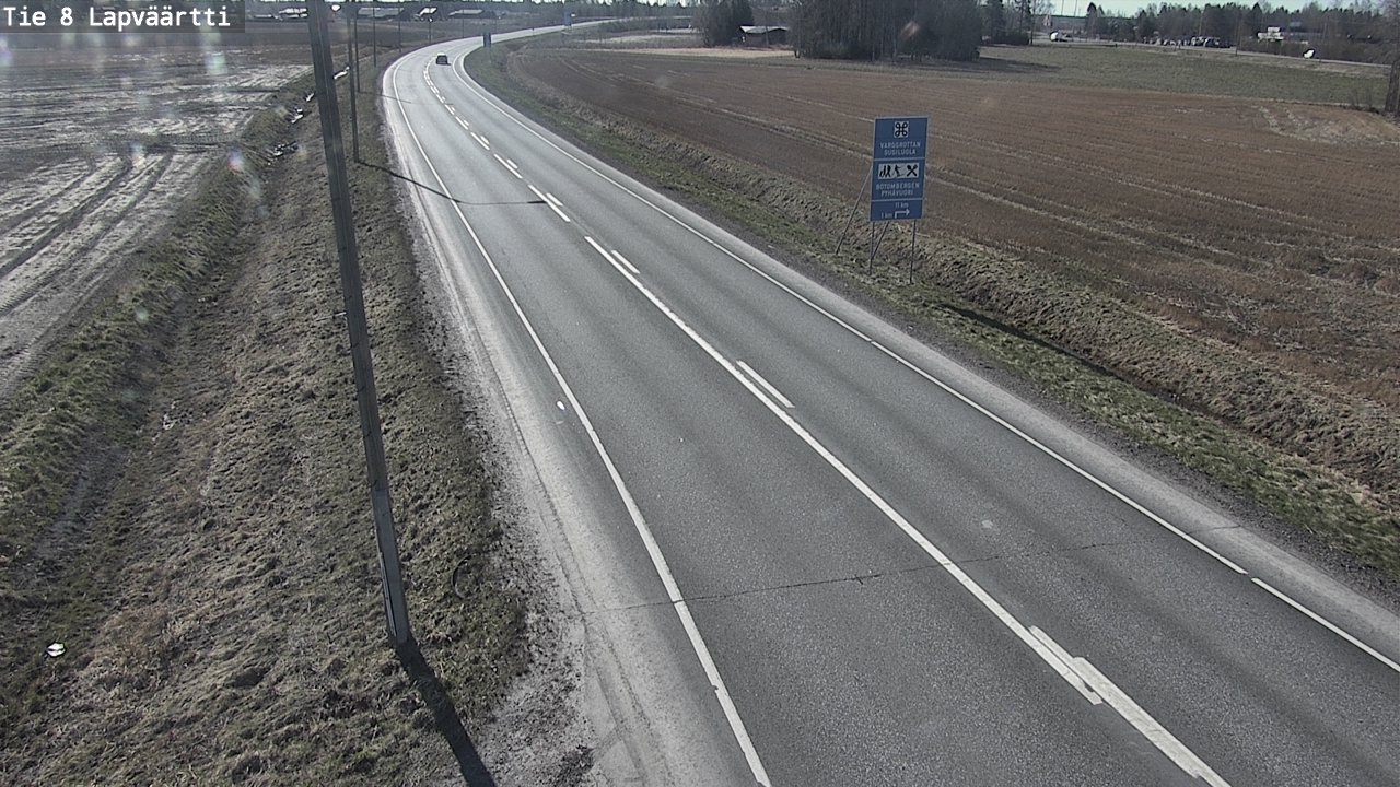 Weather Camera Image Väg 8 Kristinestad, Lappfjärd, Kristiinankaupunki, Pohjanmaa