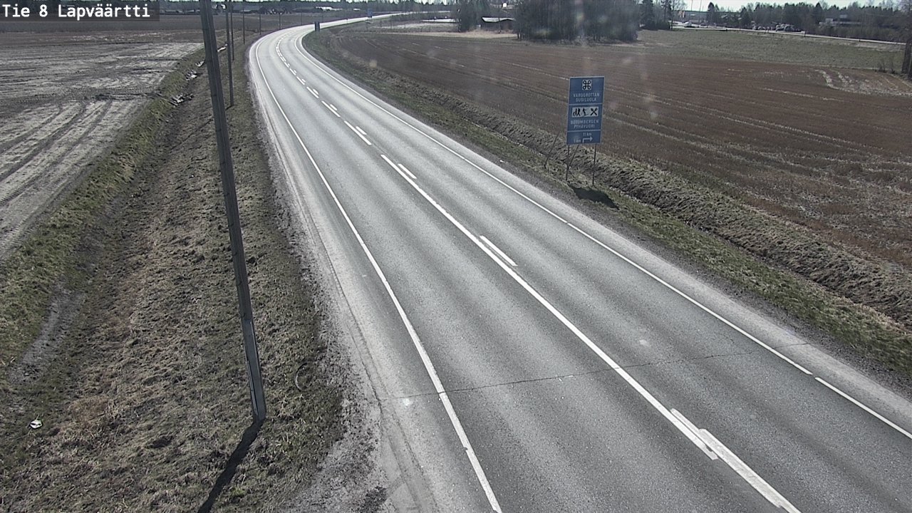 Weather Camera Image Väg 8 Kristinestad, Lappfjärd, Kristiinankaupunki, Pohjanmaa