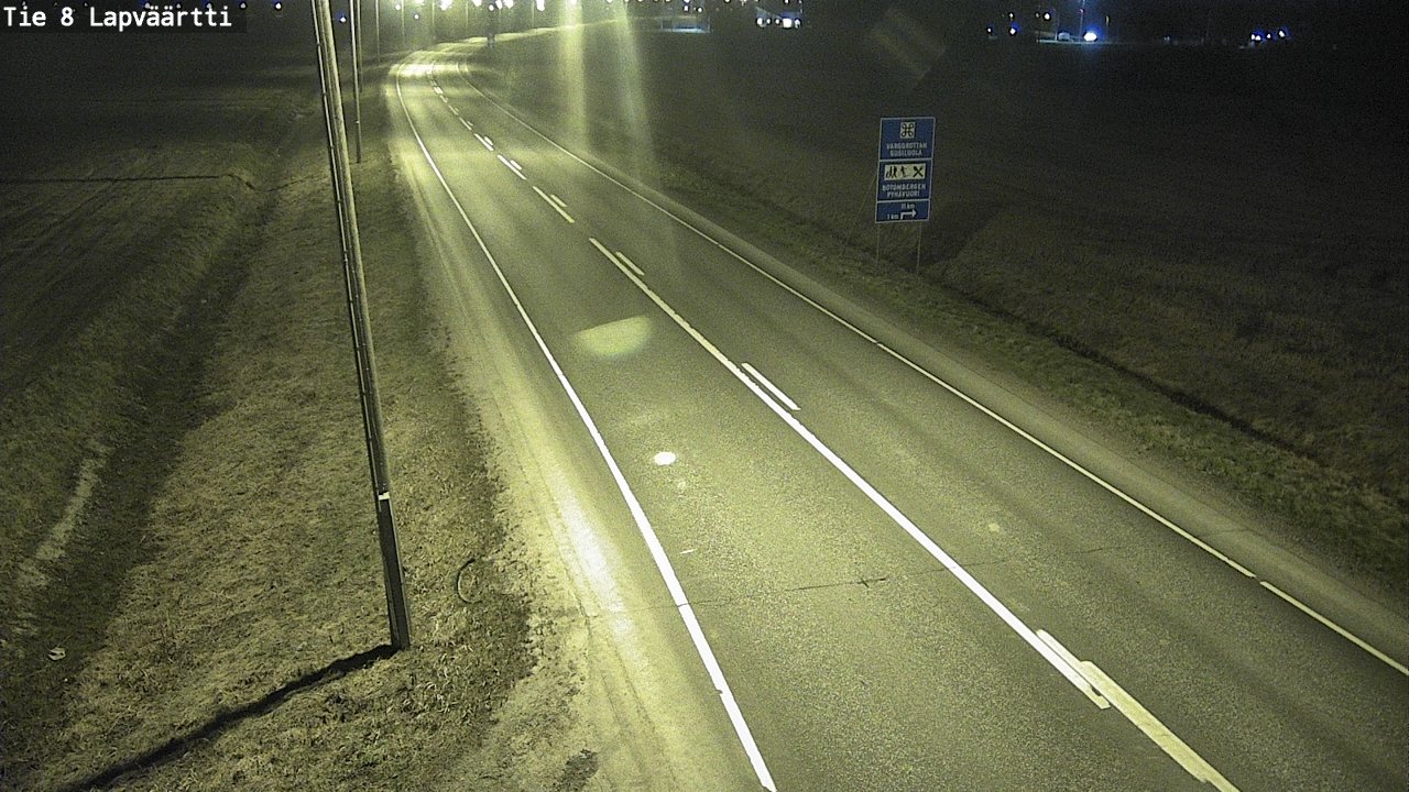 Weather Camera Image Road 8 Kristiinankaupunki, Lapväärtti, Kristiinankaupunki, Pohjanmaa