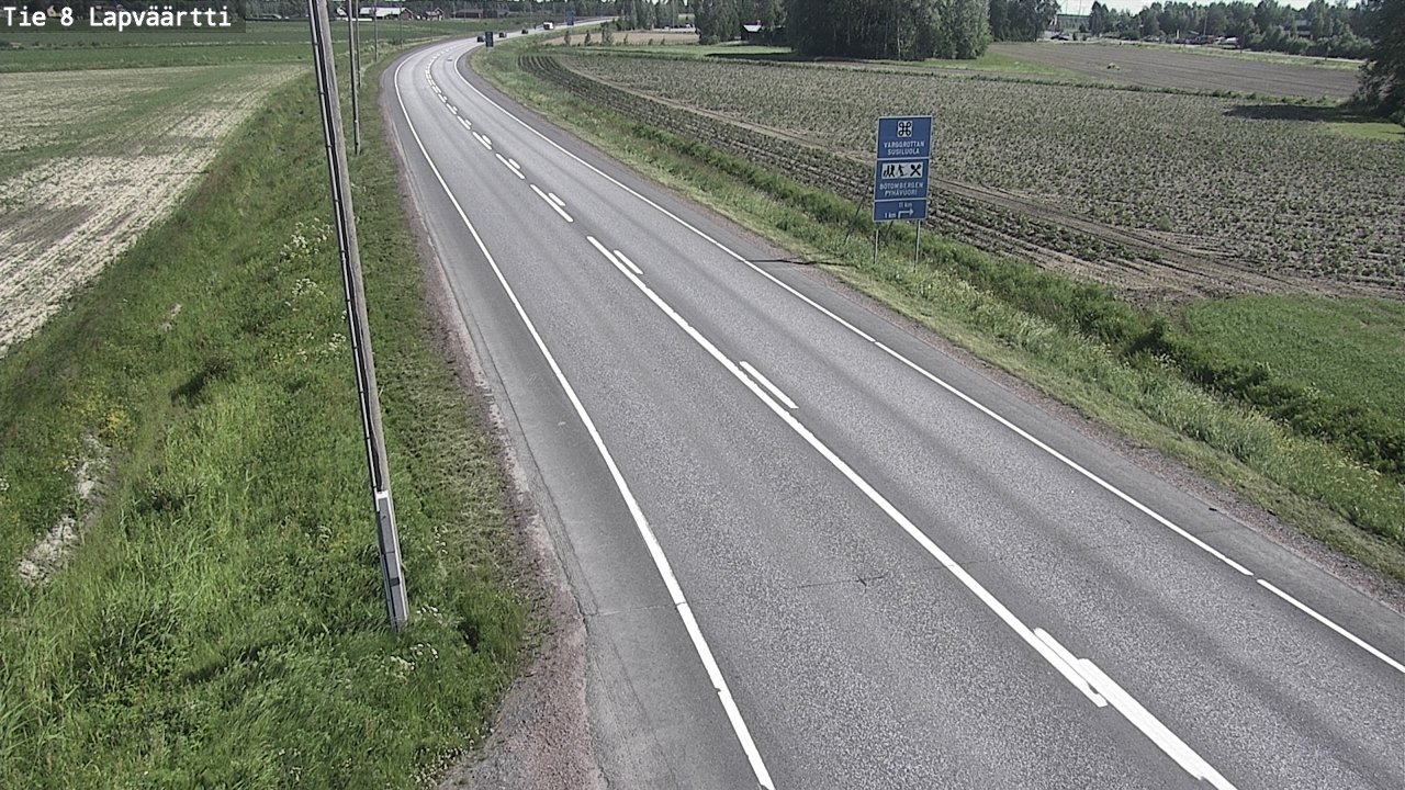 Weather Camera Image Road 8 Kristiinankaupunki, Lapväärtti, Kristiinankaupunki, Pohjanmaa