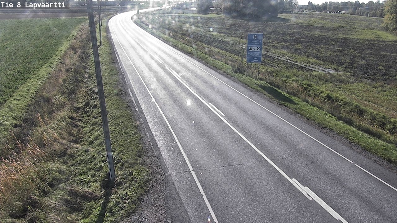 Weather Camera Image Road 8 Kristiinankaupunki, Lapväärtti, Kristiinankaupunki, Pohjanmaa