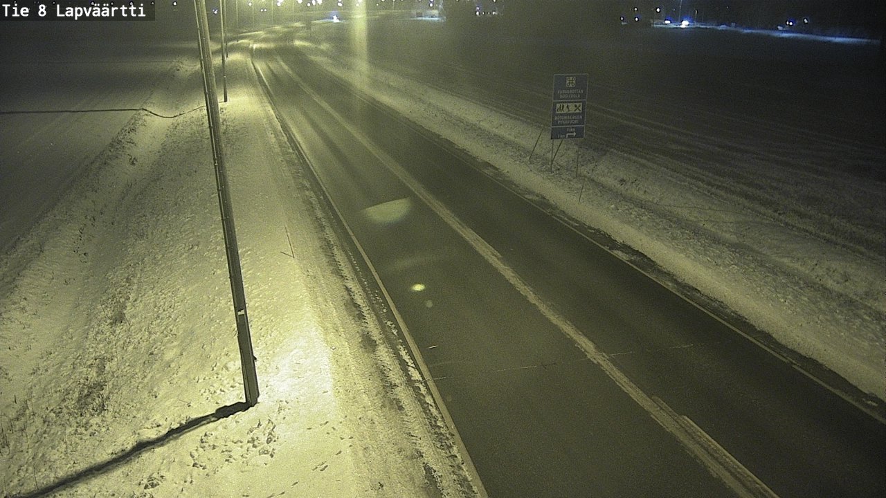 Weather Camera Image Road 8 Kristiinankaupunki, Lapväärtti, Kristiinankaupunki, Pohjanmaa