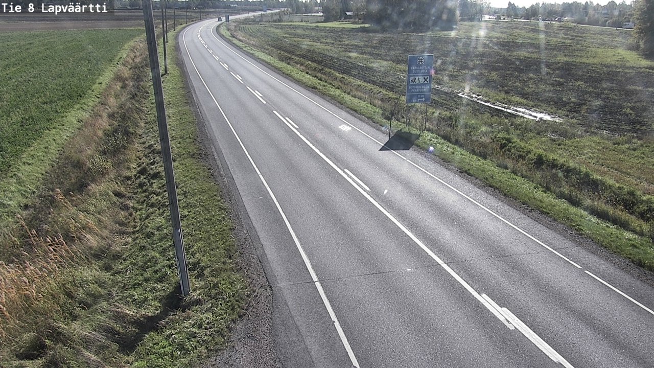 Weather Camera Image Road 8 Kristiinankaupunki, Lapväärtti, Kristiinankaupunki, Pohjanmaa