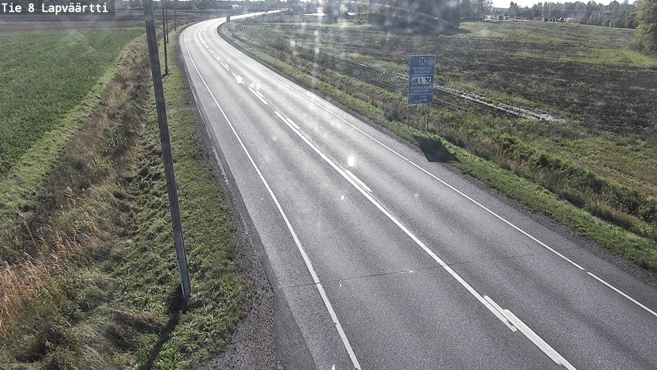 Weather Camera Image Road 8 Kristiinankaupunki, Lapväärtti, Kristiinankaupunki, Pohjanmaa