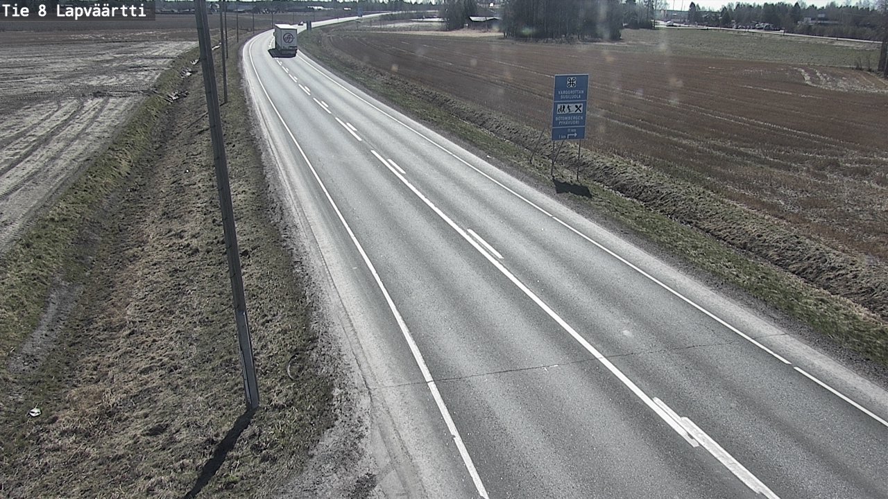 Weather Camera Image Väg 8 Kristinestad, Lappfjärd, Kristiinankaupunki, Pohjanmaa