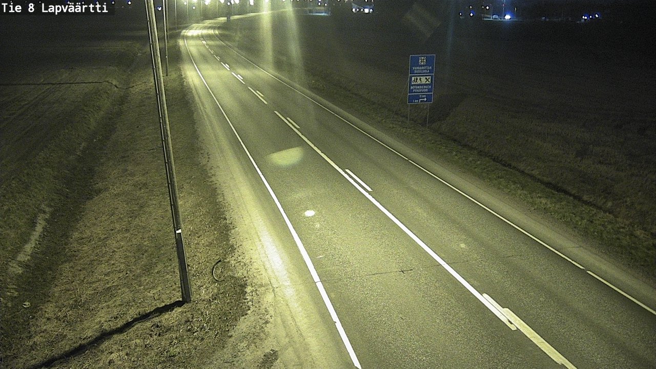 Weather Camera Image Väg 8 Kristinestad, Lappfjärd, Kristiinankaupunki, Pohjanmaa