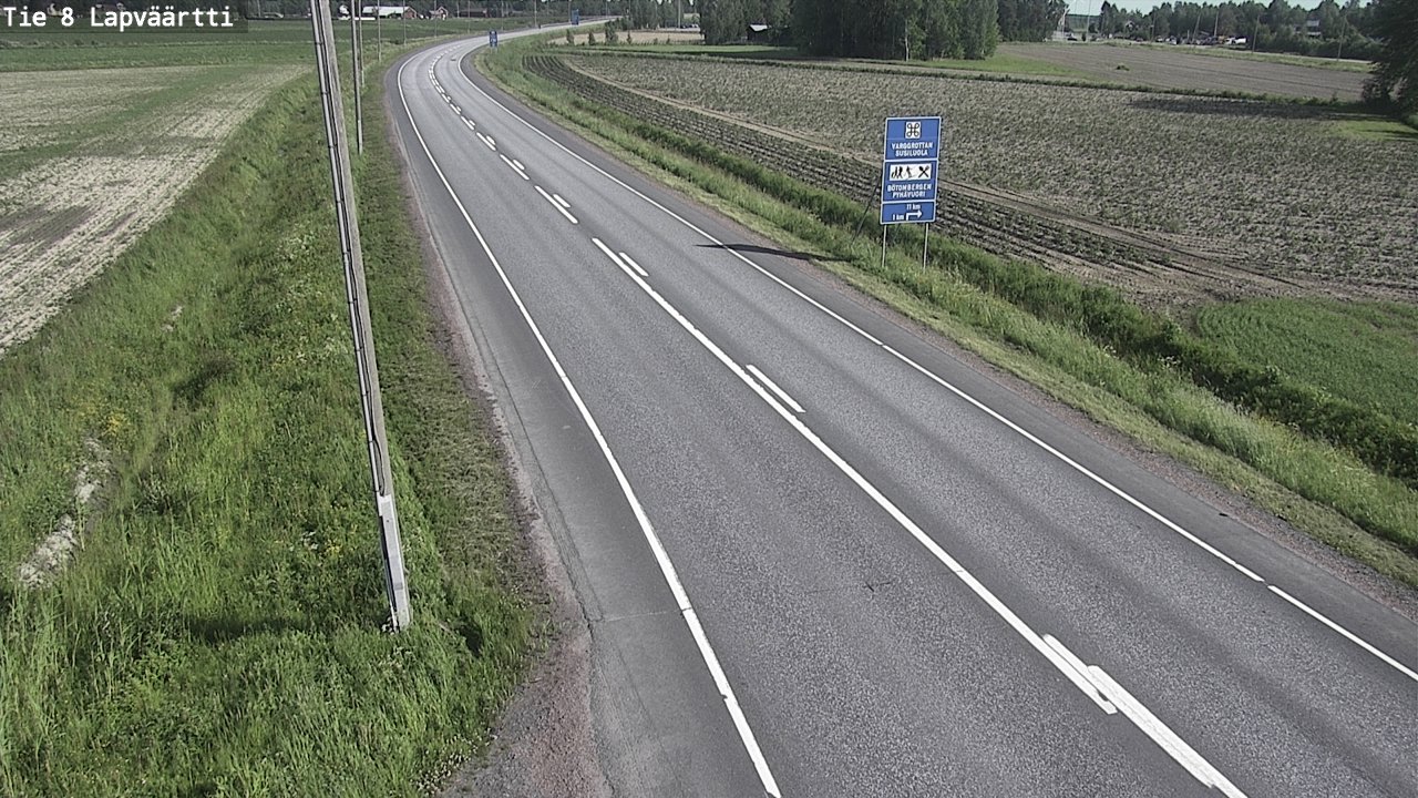 Weather Camera Image Road 8 Kristiinankaupunki, Lapväärtti, Kristiinankaupunki, Pohjanmaa