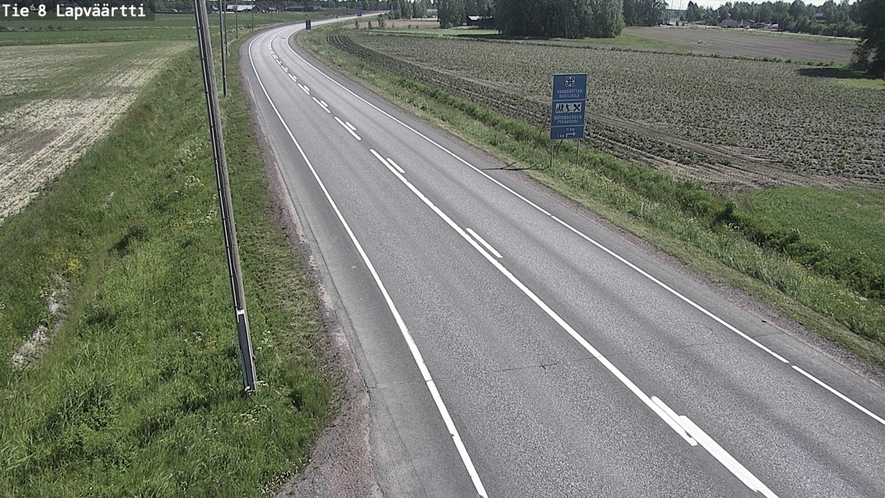 Weather Camera Image Road 8 Kristiinankaupunki, Lapväärtti, Kristiinankaupunki, Pohjanmaa