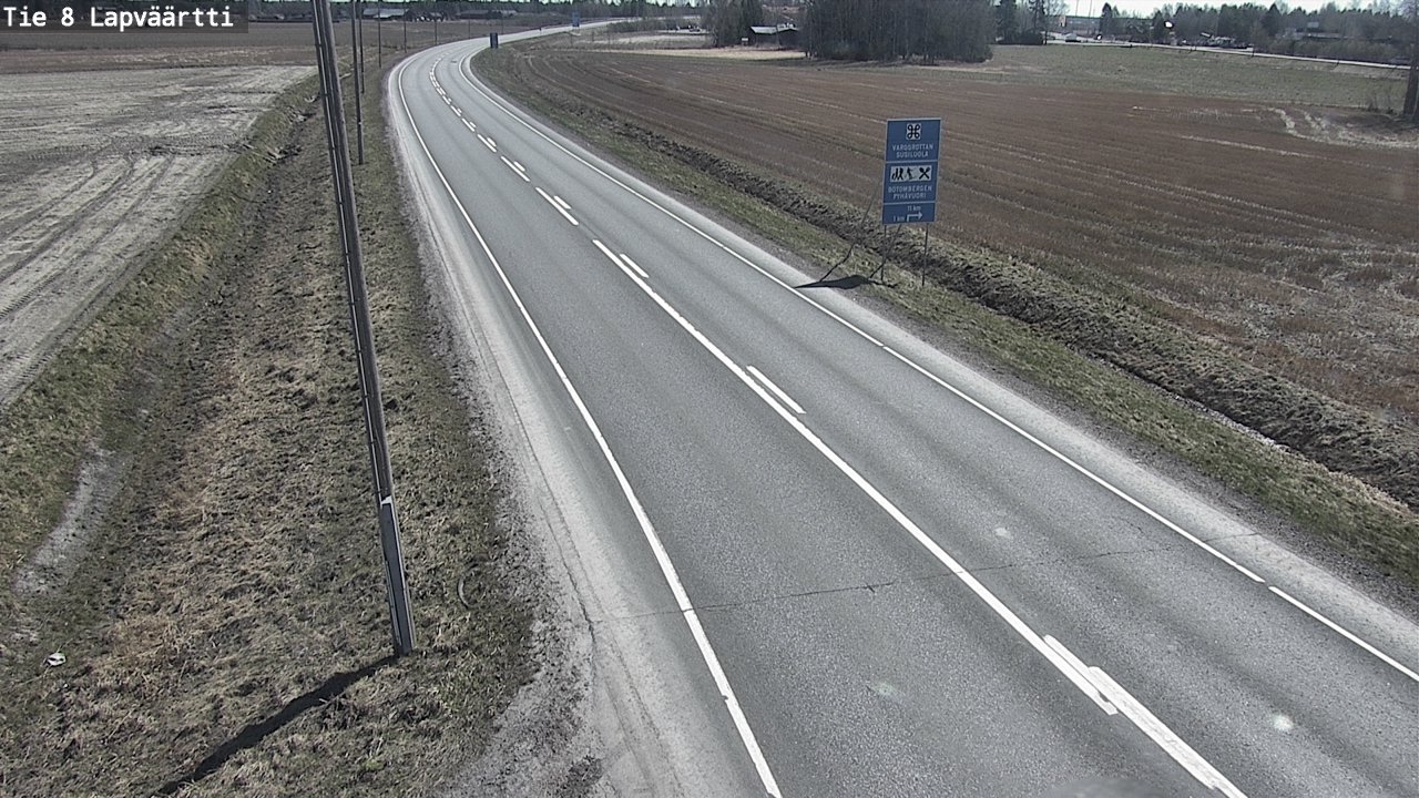 Weather Camera Image Väg 8 Kristinestad, Lappfjärd, Kristiinankaupunki, Pohjanmaa