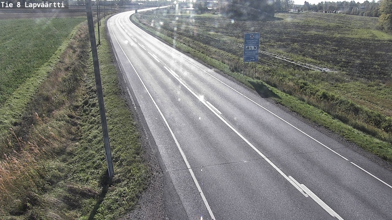 Weather Camera Image Road 8 Kristiinankaupunki, Lapväärtti, Kristiinankaupunki, Pohjanmaa