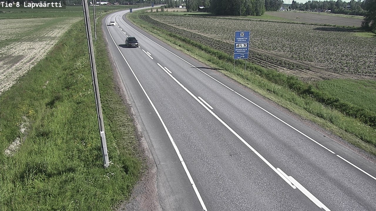 Weather Camera Image Road 8 Kristiinankaupunki, Lapväärtti, Kristiinankaupunki, Pohjanmaa