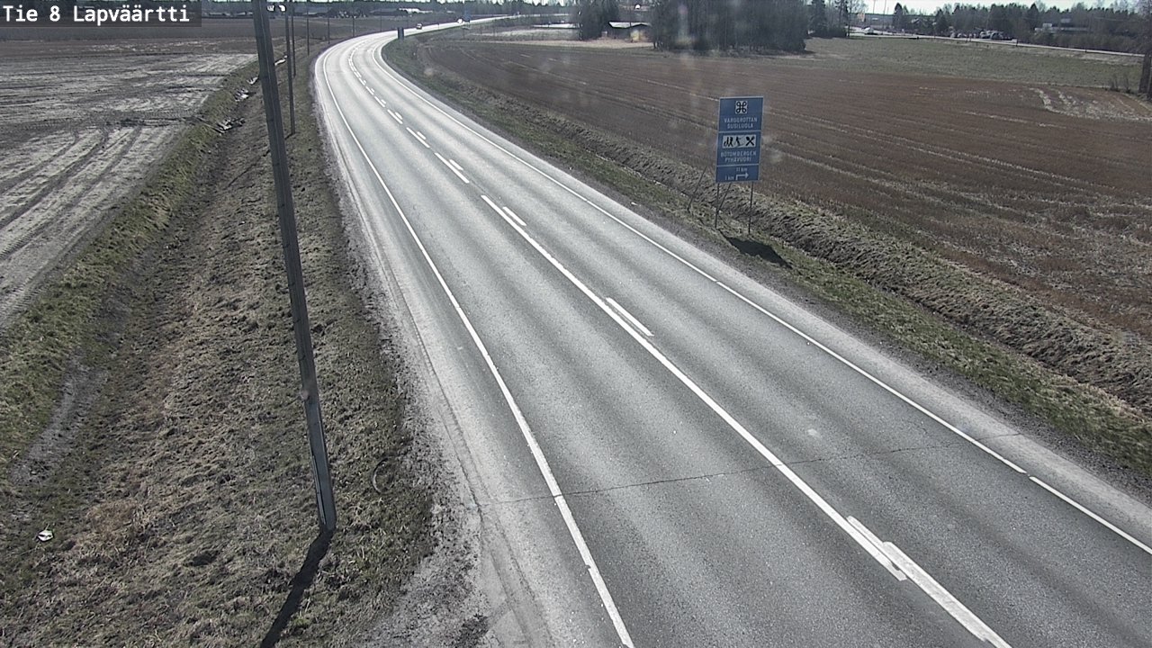 Weather Camera Image Väg 8 Kristinestad, Lappfjärd, Kristiinankaupunki, Pohjanmaa