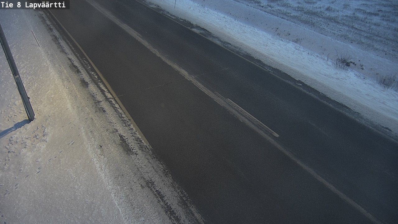 Weather Camera Image Road 8 Kristiinankaupunki, Lapväärtti, Kristiinankaupunki, Pohjanmaa