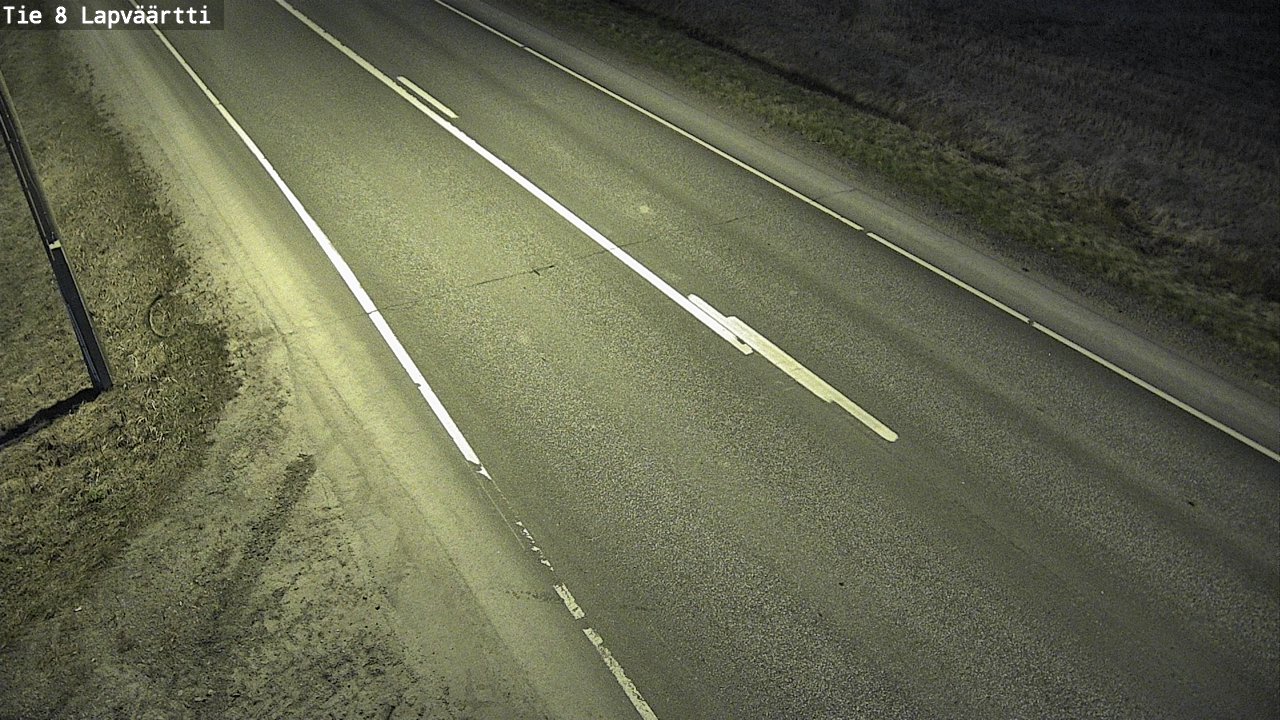 Weather Camera Image Road 8 Kristiinankaupunki, Lapväärtti, Kristiinankaupunki, Pohjanmaa