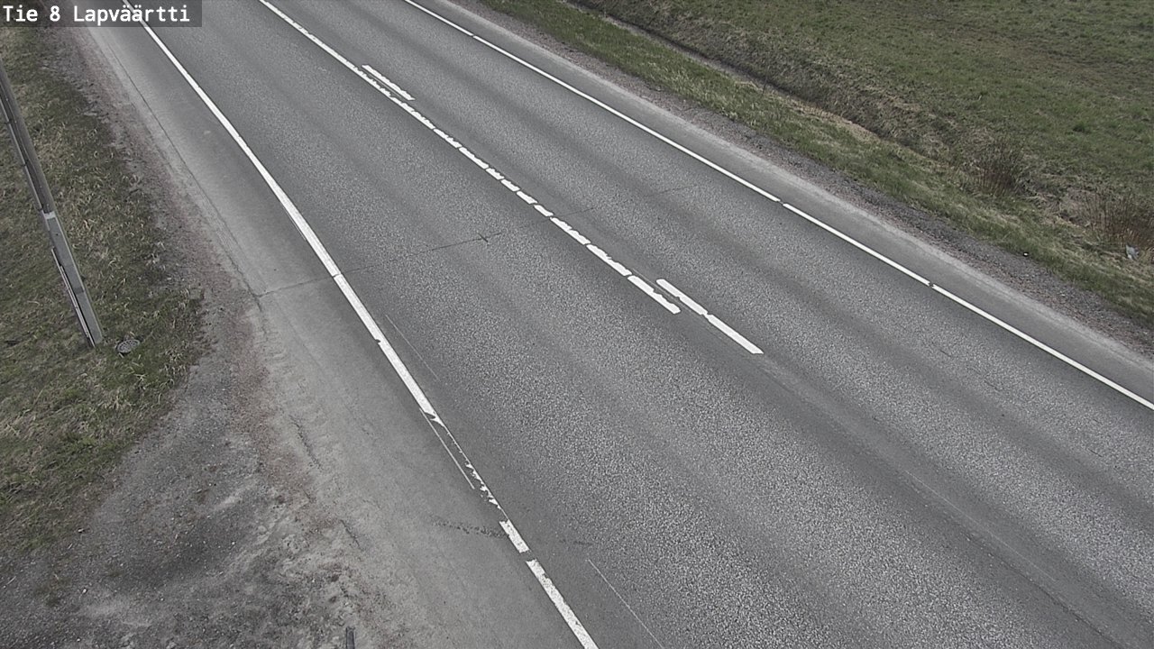 Weather Camera Image Road 8 Kristiinankaupunki, Lapväärtti, Kristiinankaupunki, Pohjanmaa