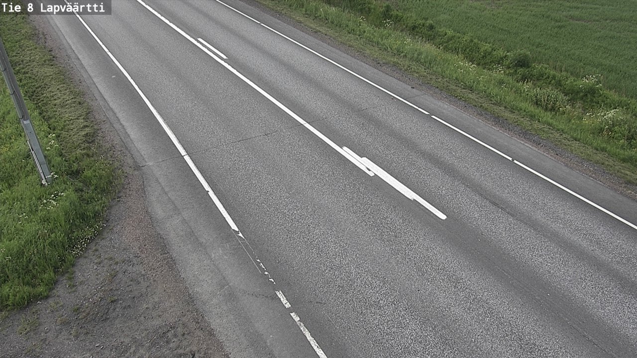 Weather Camera Image Road 8 Kristiinankaupunki, Lapväärtti, Kristiinankaupunki, Pohjanmaa