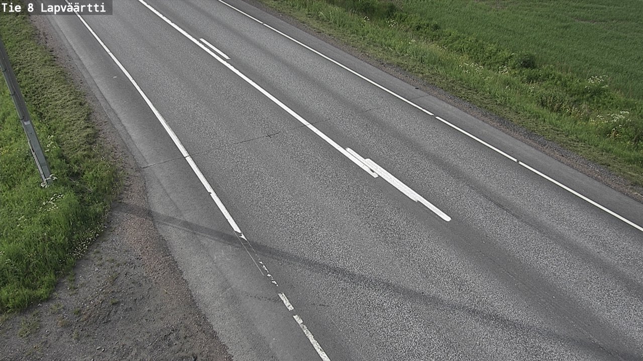Weather Camera Image Road 8 Kristiinankaupunki, Lapväärtti, Kristiinankaupunki, Pohjanmaa