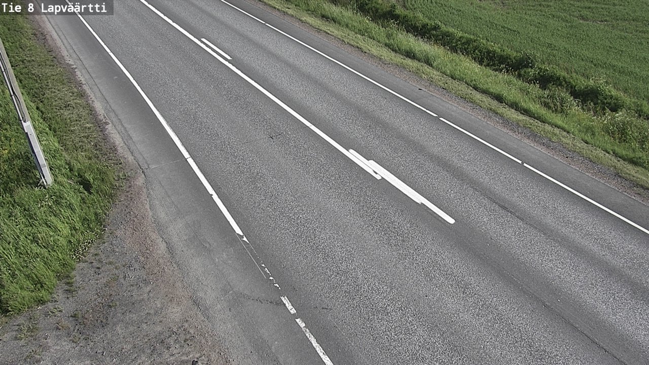Weather Camera Image Road 8 Kristiinankaupunki, Lapväärtti, Kristiinankaupunki, Pohjanmaa