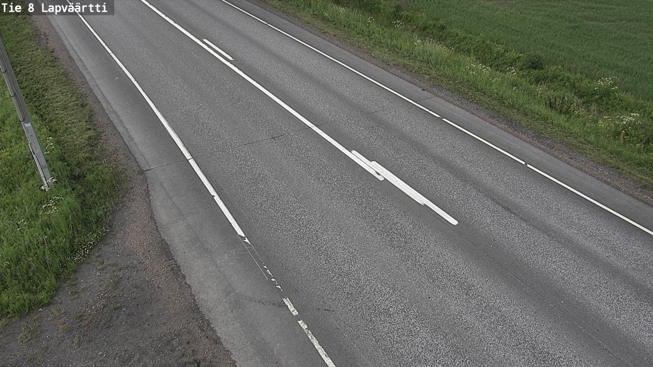 Weather Camera Image Road 8 Kristiinankaupunki, Lapväärtti, Kristiinankaupunki, Pohjanmaa