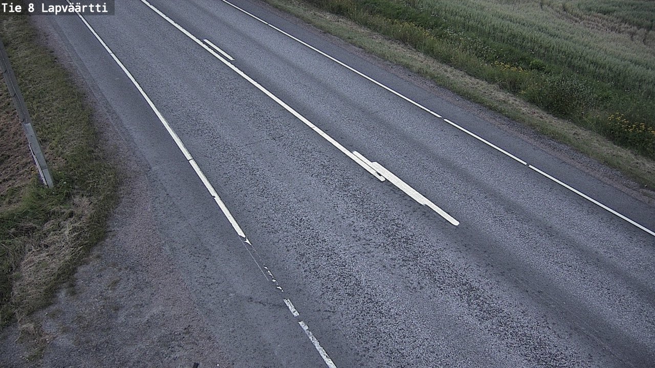 Weather Camera Image Road 8 Kristiinankaupunki, Lapväärtti, Kristiinankaupunki, Pohjanmaa