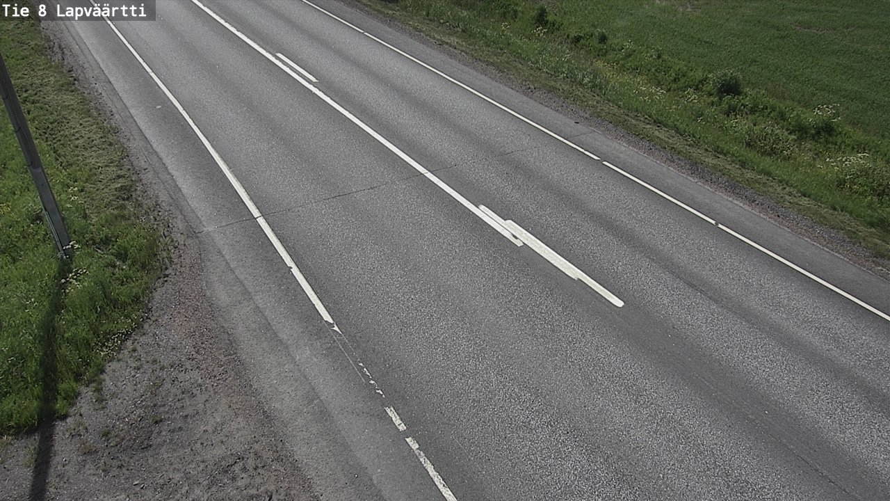 Weather Camera Image Road 8 Kristiinankaupunki, Lapväärtti, Kristiinankaupunki, Pohjanmaa