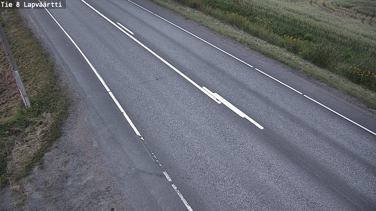 Weather Camera Image Road 8 Kristiinankaupunki, Lapväärtti, Kristiinankaupunki, Pohjanmaa