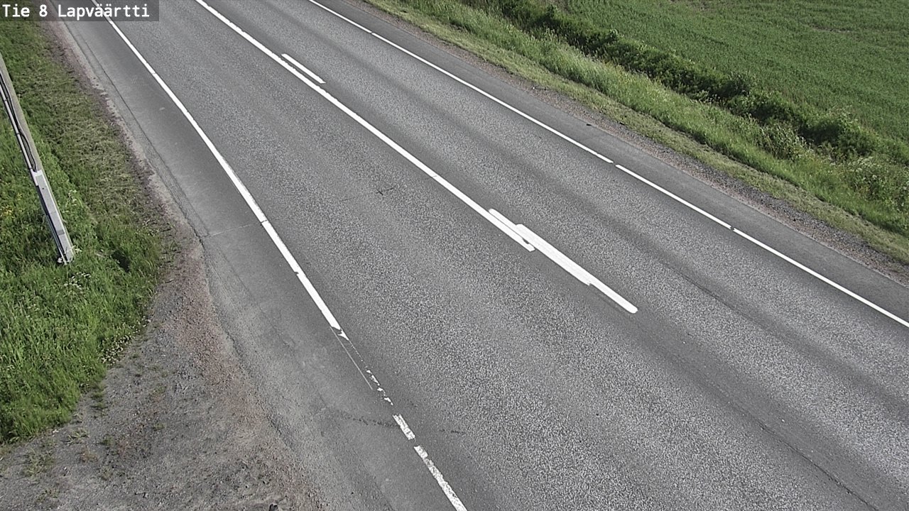 Weather Camera Image Road 8 Kristiinankaupunki, Lapväärtti, Kristiinankaupunki, Pohjanmaa