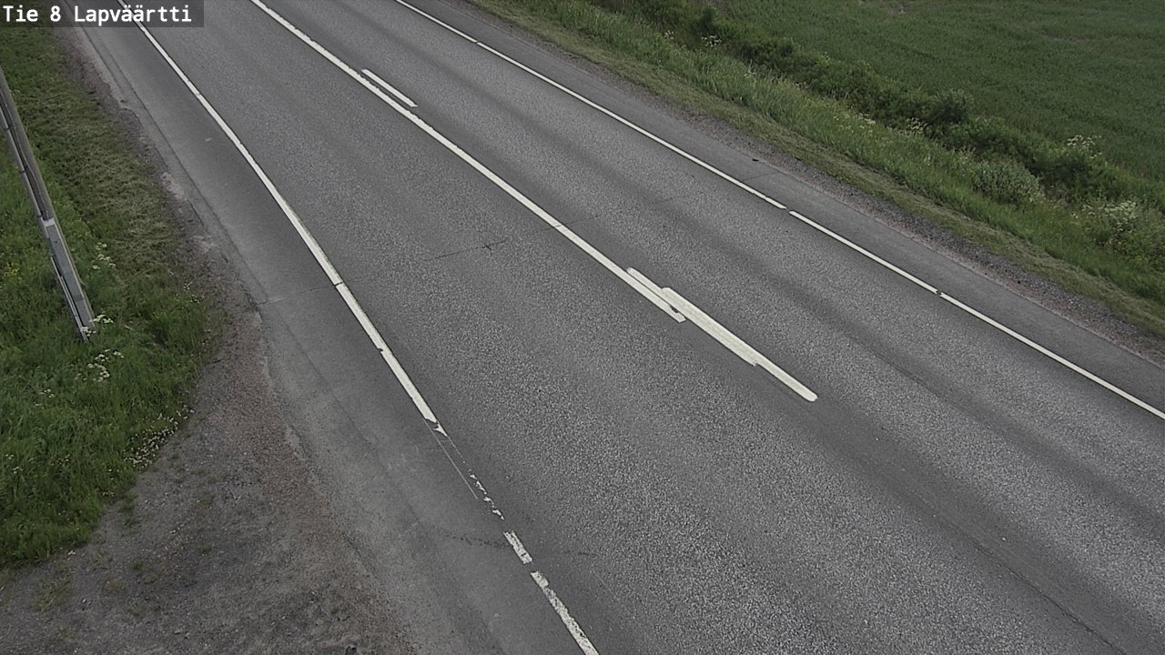 Weather Camera Image Road 8 Kristiinankaupunki, Lapväärtti, Kristiinankaupunki, Pohjanmaa