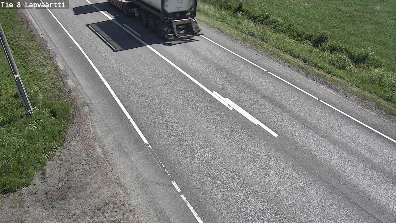 Weather Camera Image Road 8 Kristiinankaupunki, Lapväärtti, Kristiinankaupunki, Pohjanmaa