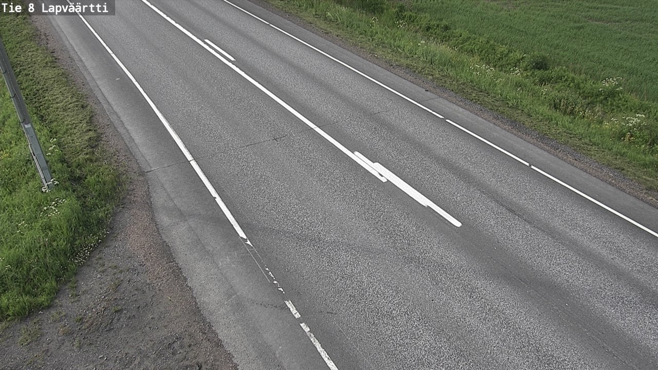 Weather Camera Image Road 8 Kristiinankaupunki, Lapväärtti, Kristiinankaupunki, Pohjanmaa