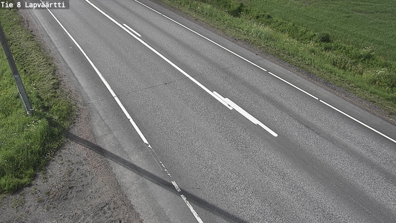 Weather Camera Image Road 8 Kristiinankaupunki, Lapväärtti, Kristiinankaupunki, Pohjanmaa