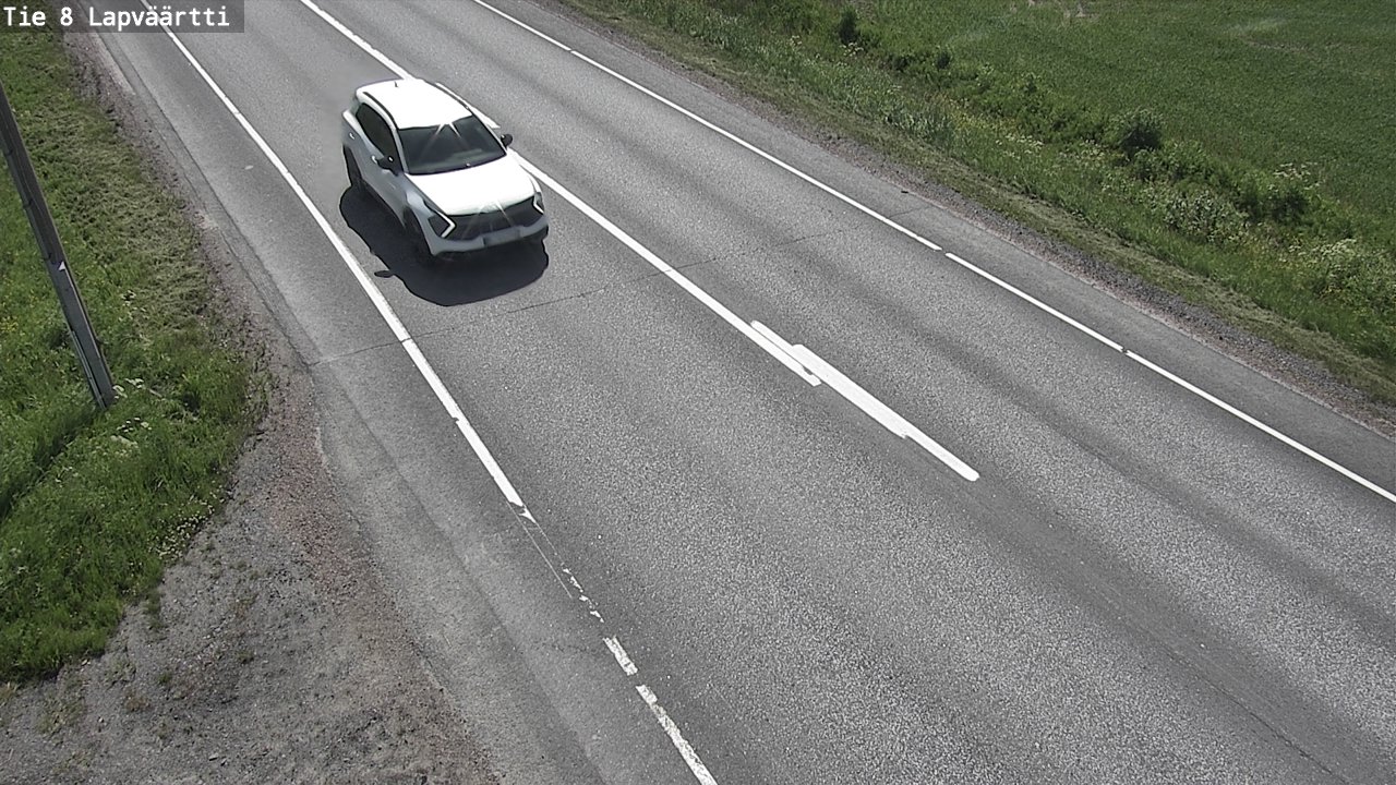 Weather Camera Image Road 8 Kristiinankaupunki, Lapväärtti, Kristiinankaupunki, Pohjanmaa