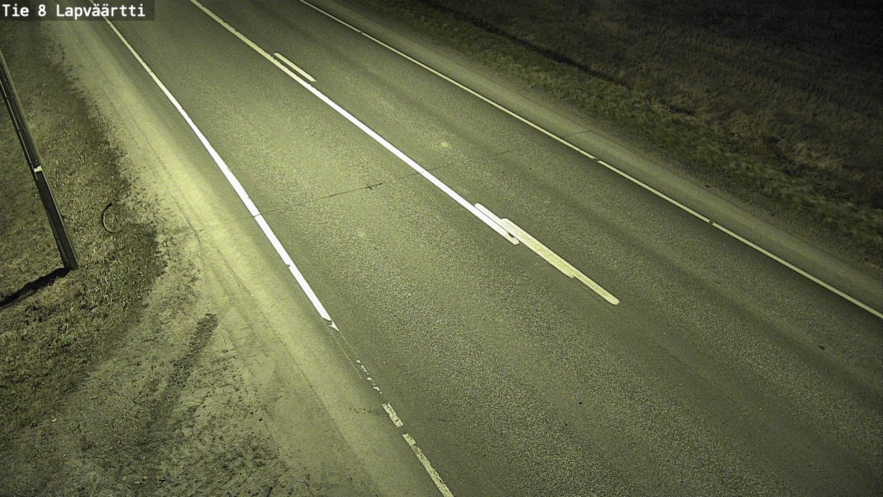 Weather Camera Image Road 8 Kristiinankaupunki, Lapväärtti, Kristiinankaupunki, Pohjanmaa