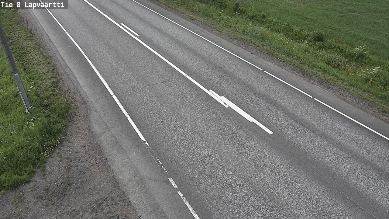 Weather Camera Image Road 8 Kristiinankaupunki, Lapväärtti, Kristiinankaupunki, Pohjanmaa