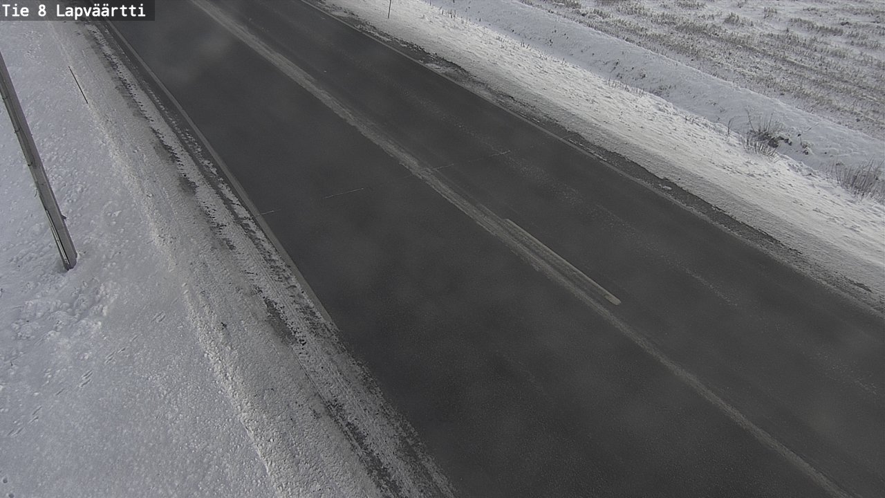 Weather Camera Image Road 8 Kristiinankaupunki, Lapväärtti, Kristiinankaupunki, Pohjanmaa