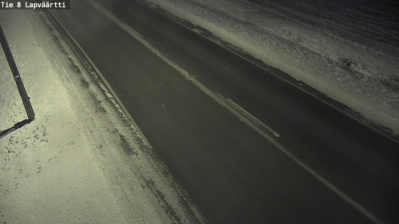 Weather Camera Image Road 8 Kristiinankaupunki, Lapväärtti, Kristiinankaupunki, Pohjanmaa
