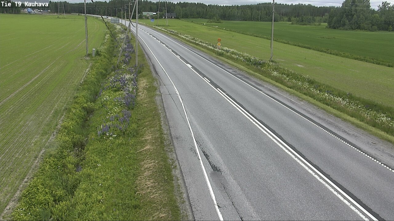 Weather Camera Image Väg 19 Kauhava, Kauhava, Etelä-Pohjanmaa
