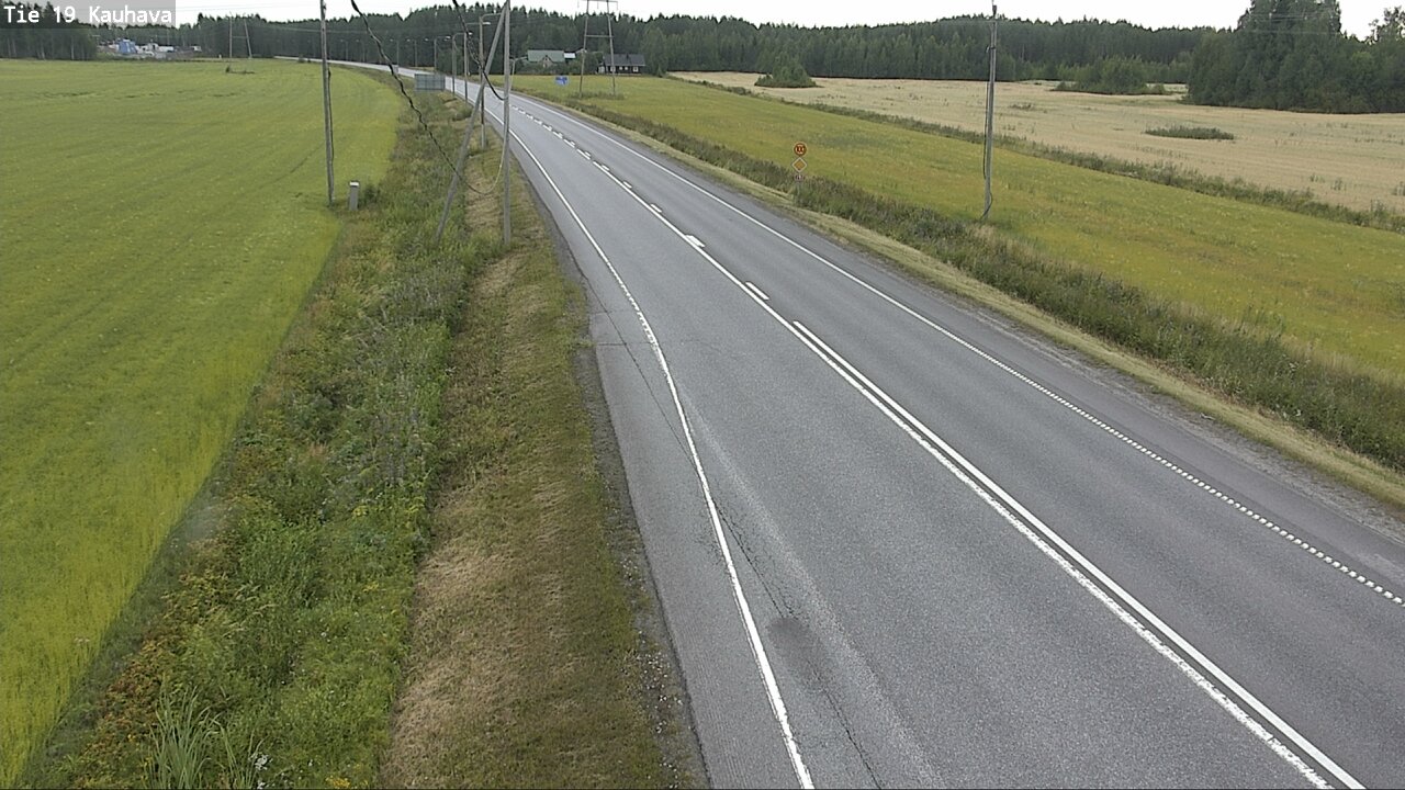 Weather Camera Image Väg 19 Kauhava, Kauhava, Etelä-Pohjanmaa