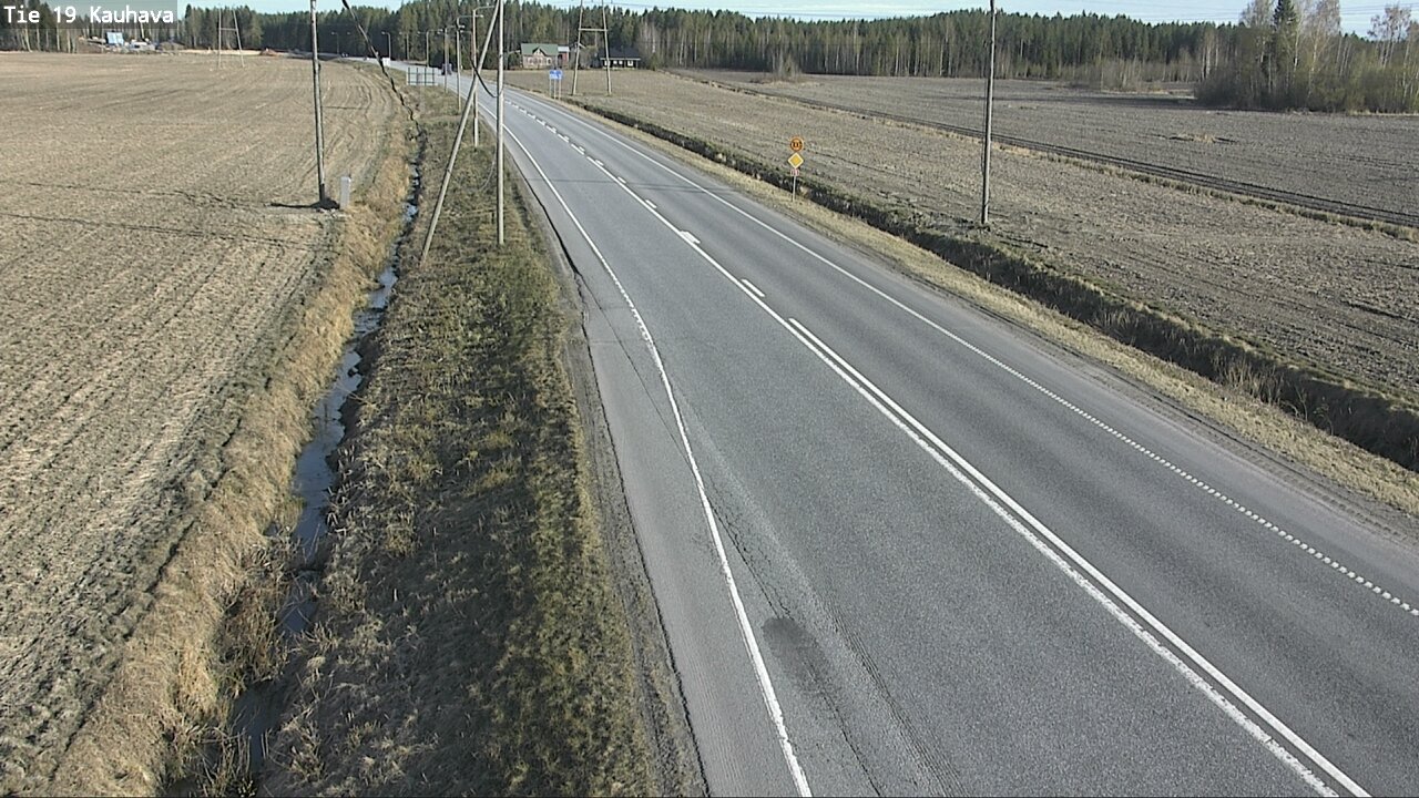 Weather Camera Image Väg 19 Kauhava, Kauhava, Etelä-Pohjanmaa