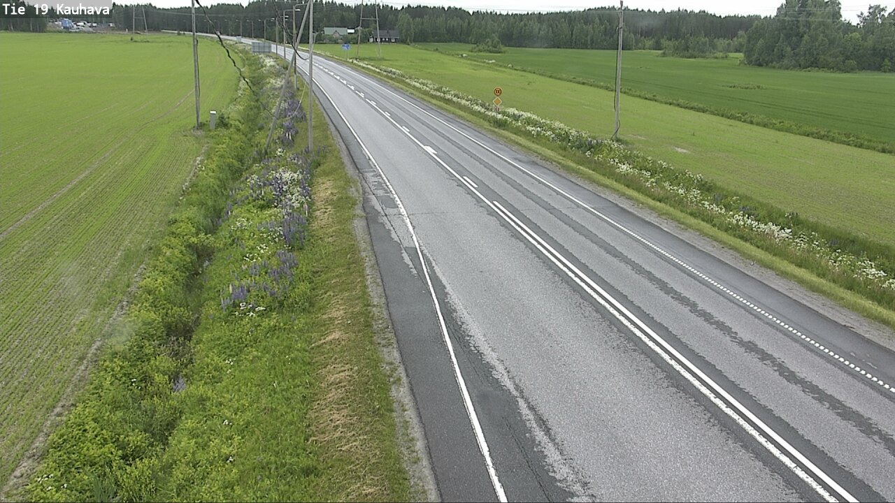 Weather Camera Image Väg 19 Kauhava, Kauhava, Etelä-Pohjanmaa