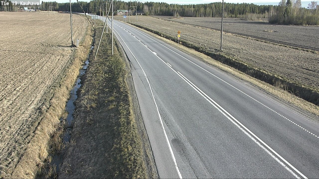 Weather Camera Image Väg 19 Kauhava, Kauhava, Etelä-Pohjanmaa