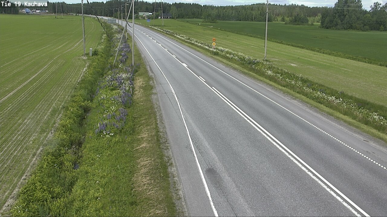 Weather Camera Image Väg 19 Kauhava, Kauhava, Etelä-Pohjanmaa