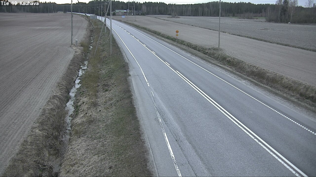 Weather Camera Image Väg 19 Kauhava, Kauhava, Etelä-Pohjanmaa