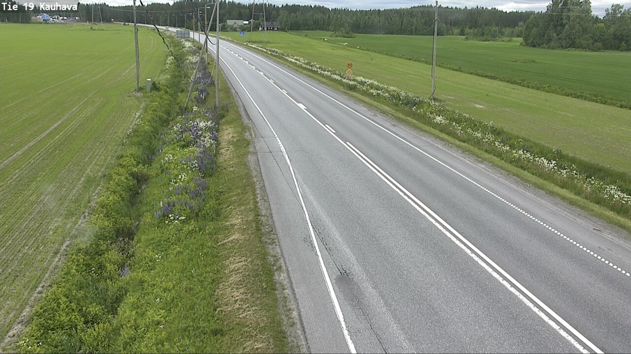 Weather Camera Image Väg 19 Kauhava, Kauhava, Etelä-Pohjanmaa