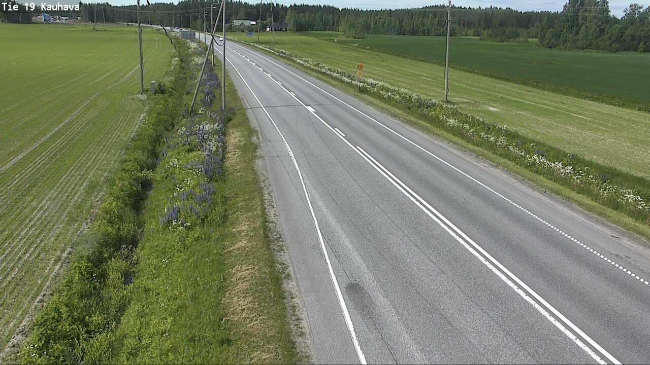 Weather Camera Image Road 19 Kauhava, Kauhava, Etelä-Pohjanmaa
