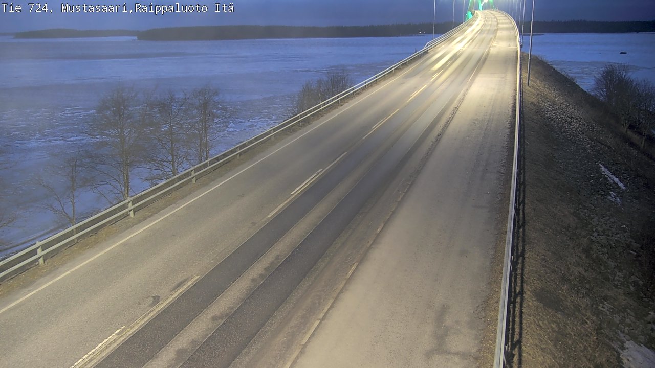 Weather Camera Image Road 724 Mustasaari, Raippaluoto, Fjärdskäret, Mustasaari, Pohjanmaa