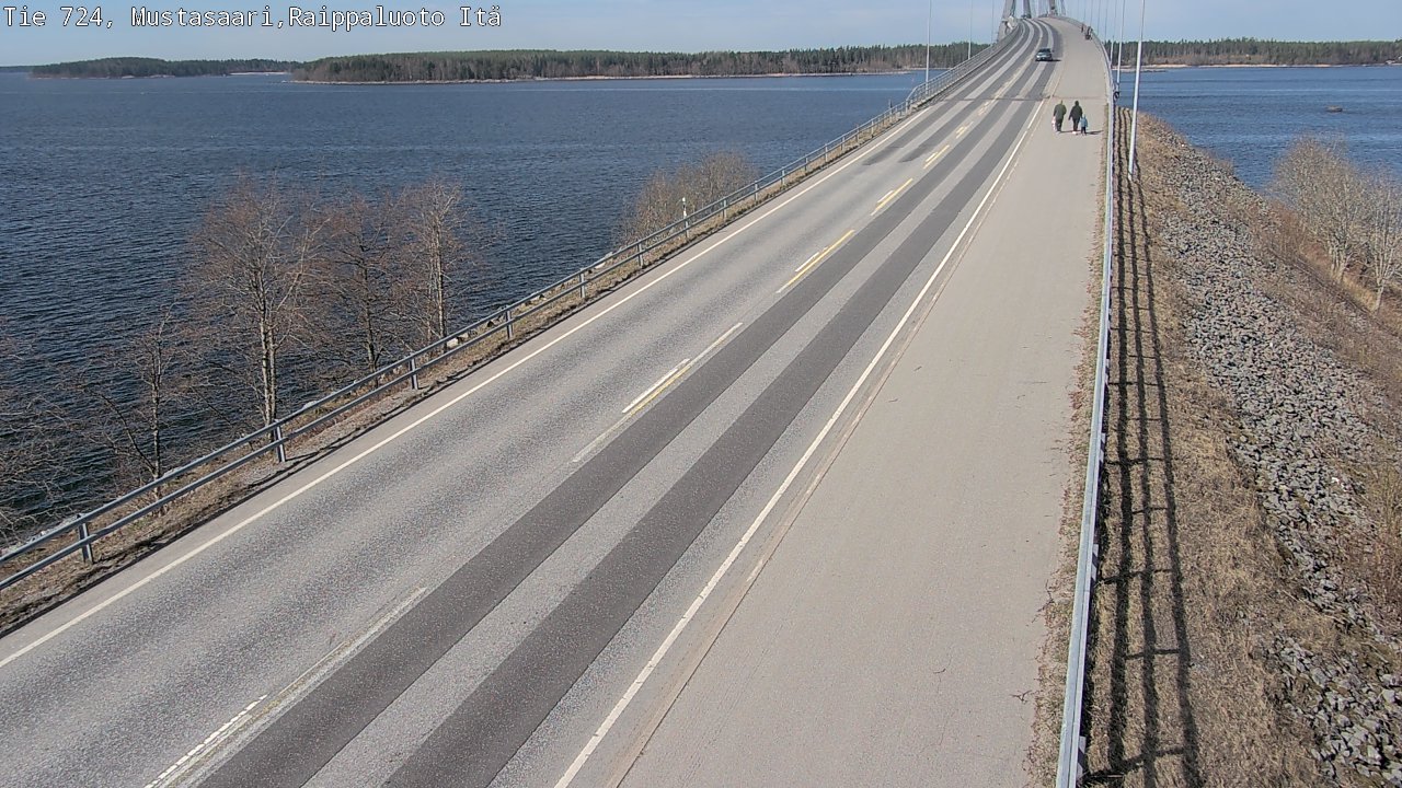Weather Camera Image Road 724 Mustasaari, Raippaluoto, Fjärdskäret, Mustasaari, Pohjanmaa