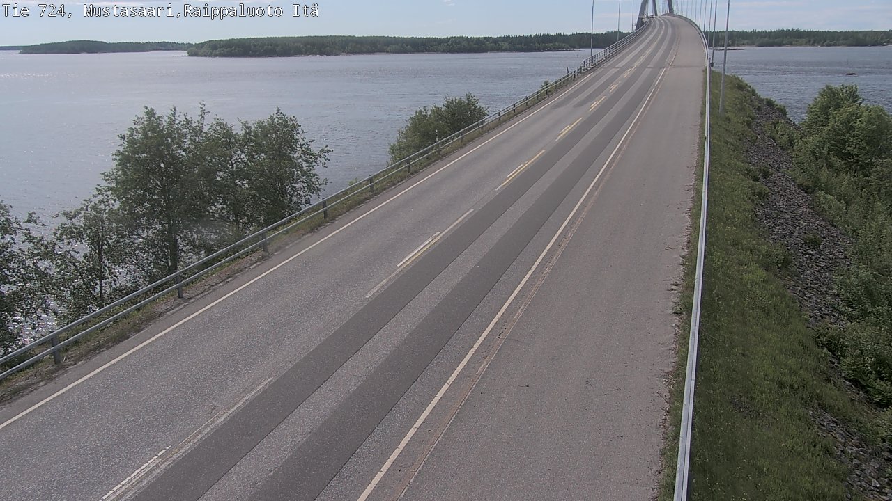 Weather Camera Image Road 724 Mustasaari, Raippaluoto, Fjärdskäret, Mustasaari, Pohjanmaa