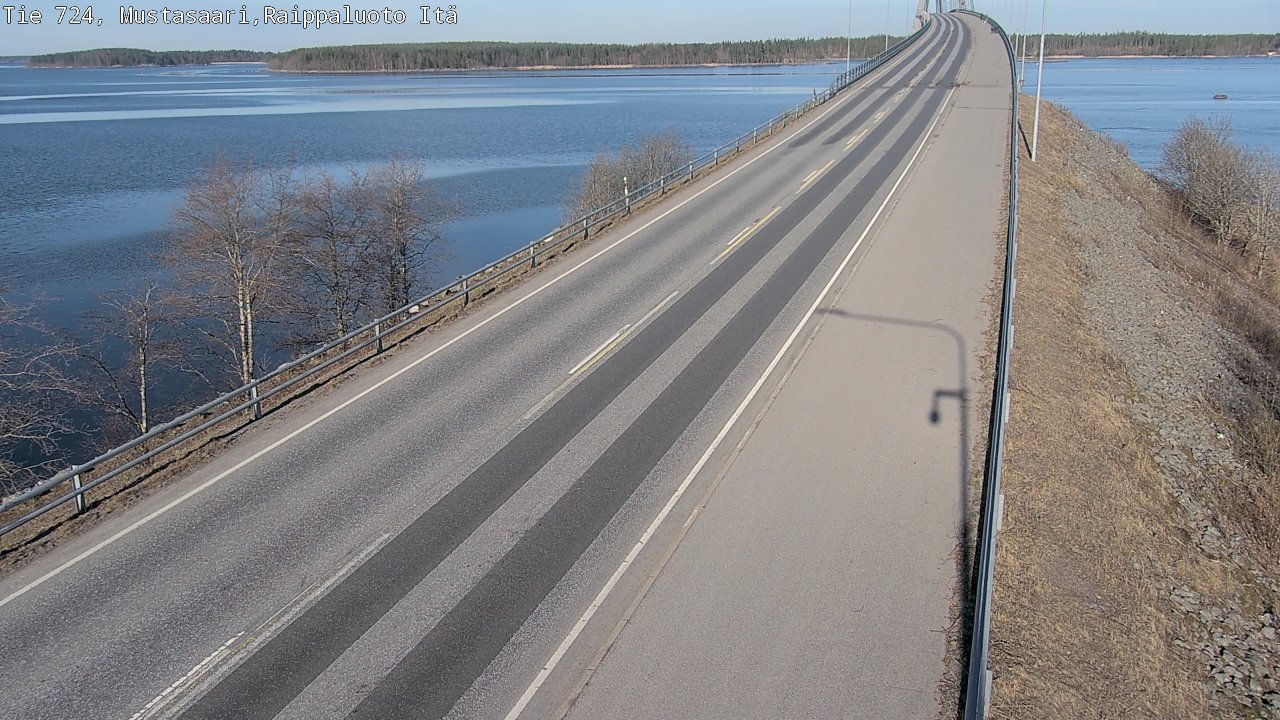 Weather Camera Image Road 724 Mustasaari, Raippaluoto, Fjärdskäret, Mustasaari, Pohjanmaa